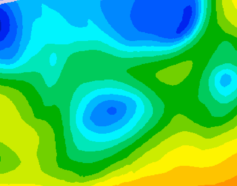 GDPS 500 millibar geopotential height 180 hour forecast chart for Canada based on 2026/04/20 0000Z data