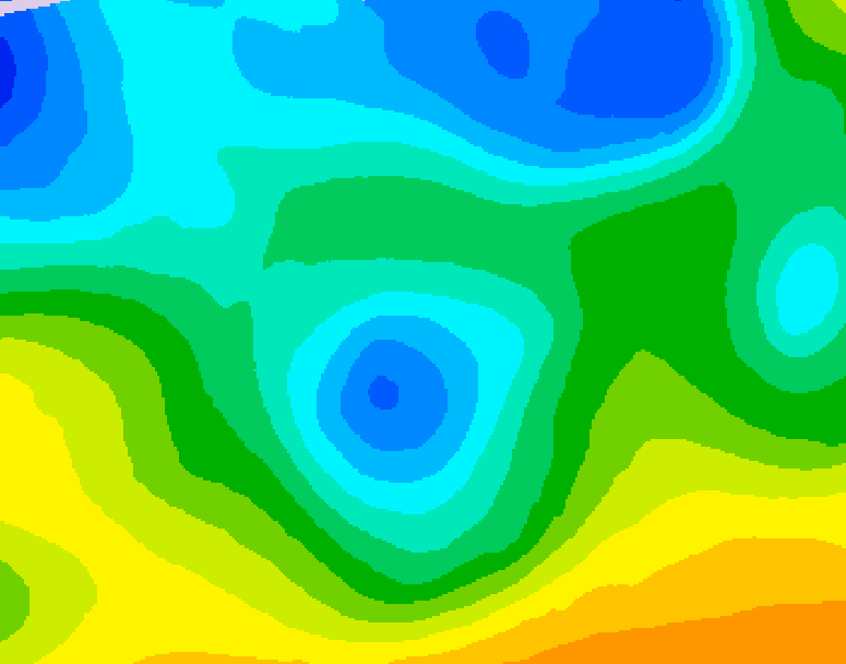 GDPS 500 millibar geopotential height 198 hour forecast chart for Canada based on 2026/04/20 0000Z data