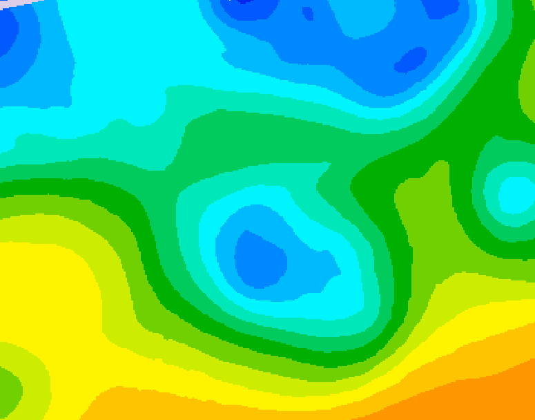 GDPS 500 millibar geopotential height 216 hour forecast chart for Canada based on 2026/04/20 0000Z data