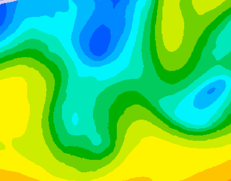 GDPS 500 millibar geopotential height 084 hour forecast chart for Canada based on 2026/04/20 1200Z data