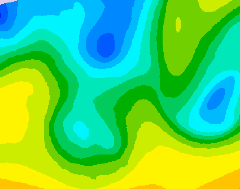 GDPS 500 millibar geopotential height 090 hour forecast chart for Canada based on 2026/04/20 1200Z data