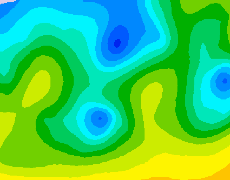 GDPS 500 millibar geopotential height 120 hour forecast chart for Canada based on 2026/04/20 1200Z data