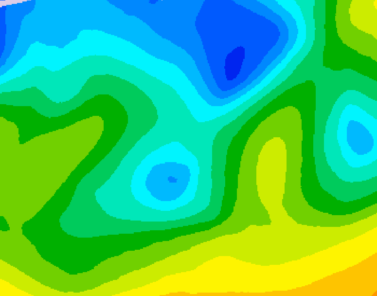 GDPS 500 millibar geopotential height 150 hour forecast chart for Canada based on 2026/04/20 1200Z data