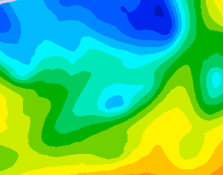 GDPS 500 millibar geopotential height 180 hour forecast chart for Canada based on 2026/04/20 1200Z data