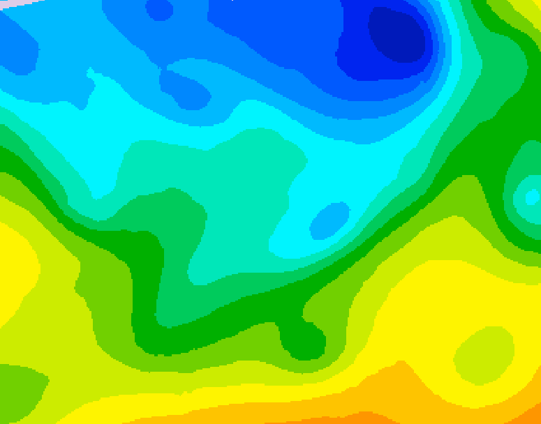 GDPS 500 millibar geopotential height 192 hour forecast chart for Canada based on 2026/04/20 1200Z data