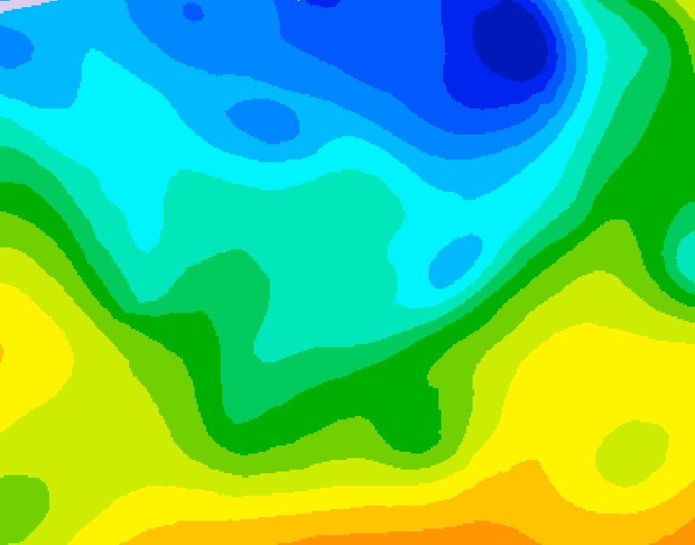 GDPS 500 millibar geopotential height 198 hour forecast chart for Canada based on 2026/04/20 1200Z data