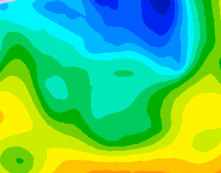 GDPS 500 millibar geopotential height 216 hour forecast chart for Canada based on 2026/04/20 1200Z data