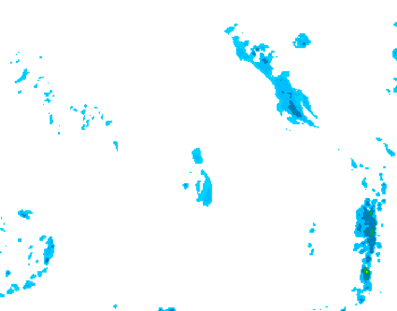 GDPS precipitation 018 hour forecast chart for Canada based on 2026/04/20 0000Z data