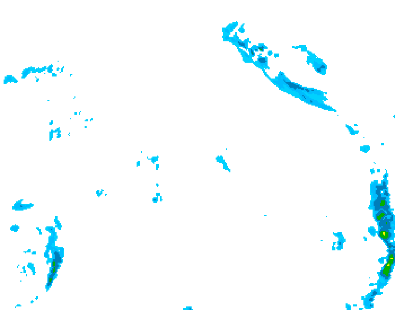 GDPS precipitation 036 hour forecast chart for Canada based on 2026/04/20 0000Z data