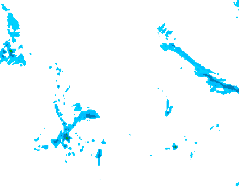 GDPS precipitation 072 hour forecast chart for Canada based on 2026/04/20 0000Z data