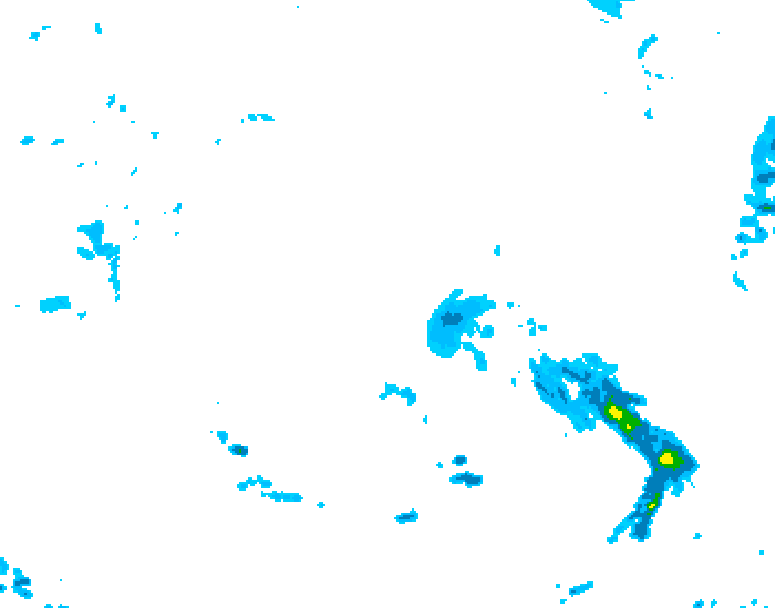 GDPS precipitation 222 hour forecast chart for Canada based on 2026/04/20 0000Z data