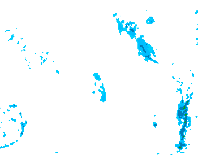 GDPS precipitation 006 hour forecast chart for Canada based on 2026/04/20 1200Z data