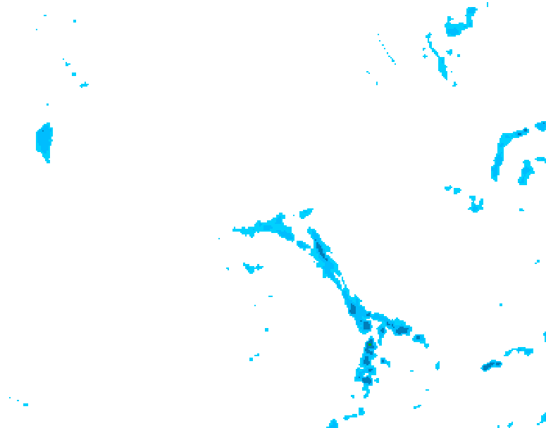GDPS precipitation 126 hour forecast chart for Canada based on 2026/04/20 1200Z data