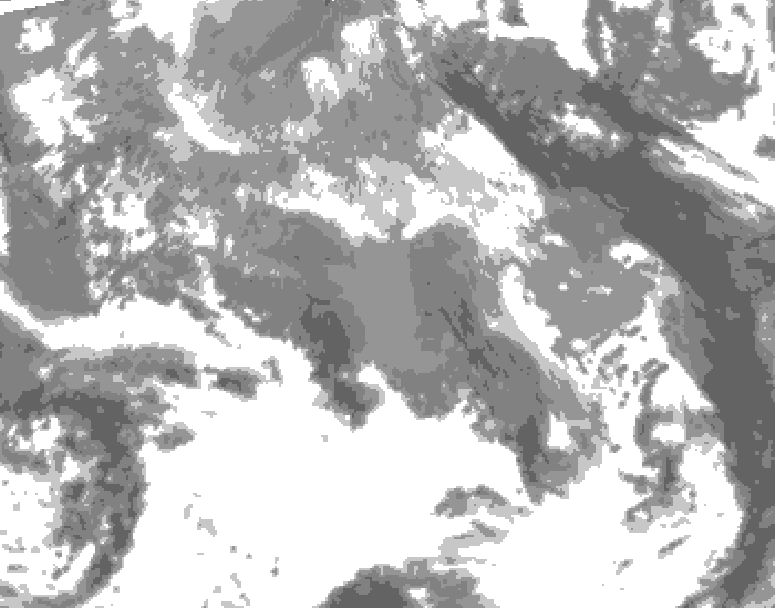GDPS total cloud 042 hour forecast chart for Canada based on 2026/04/20 0000Z data