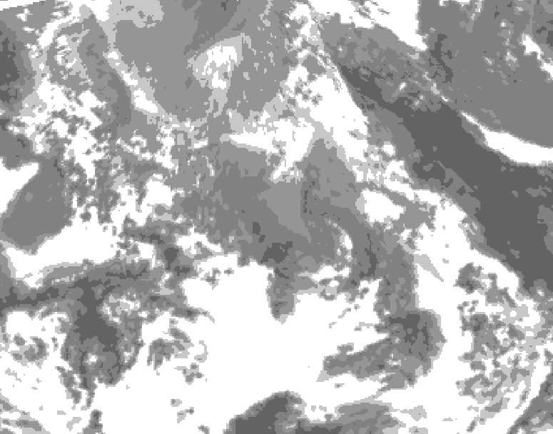 GDPS total cloud 054 hour forecast chart for Canada based on 2026/04/20 0000Z data