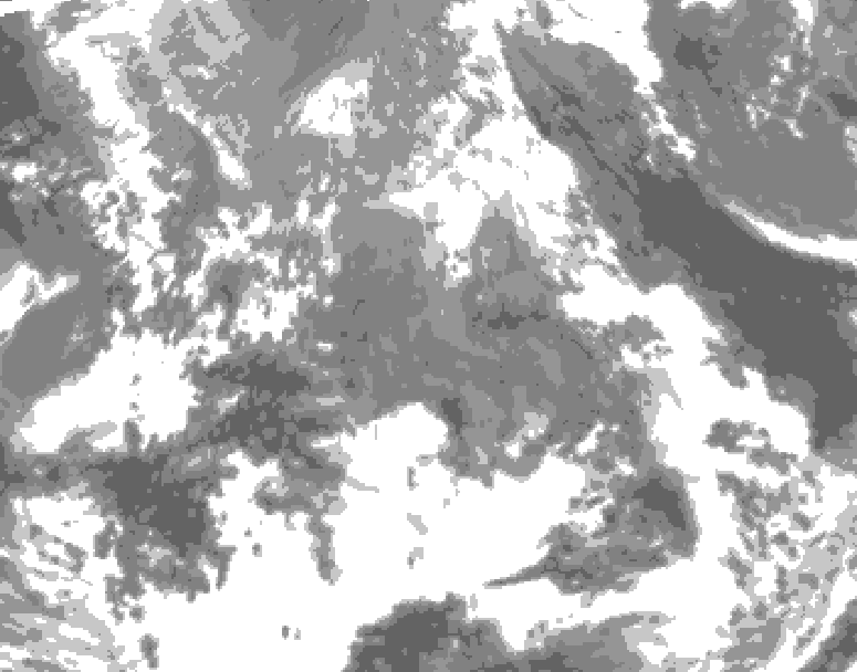 GDPS total cloud 060 hour forecast chart for Canada based on 2026/04/20 0000Z data