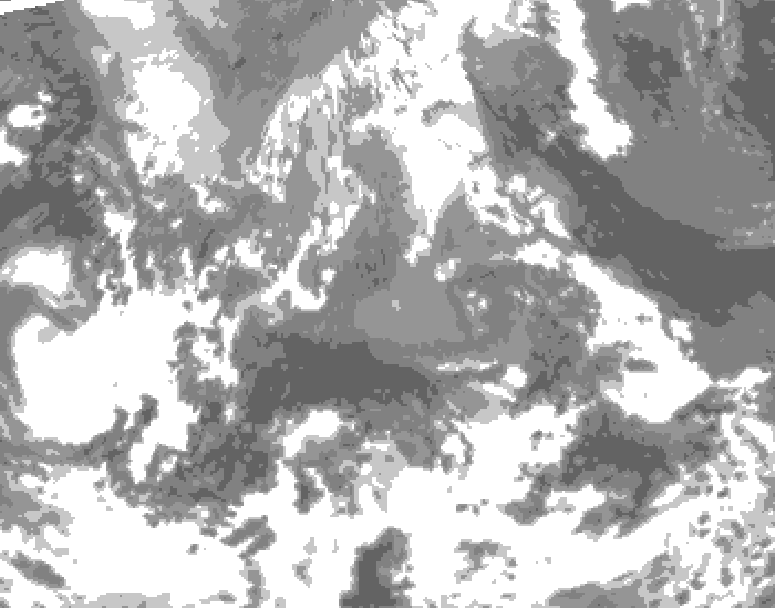 GDPS total cloud 078 hour forecast chart for Canada based on 2026/04/20 0000Z data