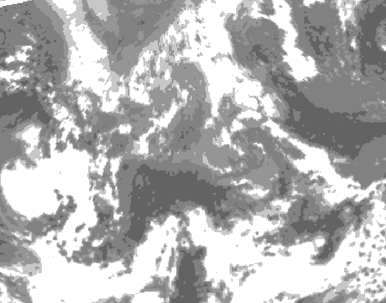 GDPS total cloud 084 hour forecast chart for Canada based on 2026/04/20 0000Z data