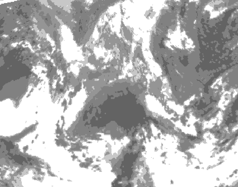 GDPS total cloud 108 hour forecast chart for Canada based on 2026/04/20 0000Z data