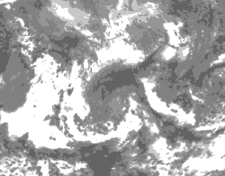 GDPS total cloud 156 hour forecast chart for Canada based on 2026/04/20 0000Z data