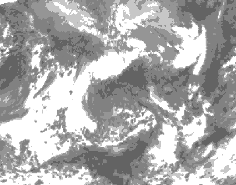 GDPS total cloud 168 hour forecast chart for Canada based on 2026/04/20 0000Z data