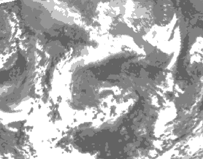 GDPS total cloud 180 hour forecast chart for Canada based on 2026/04/20 0000Z data