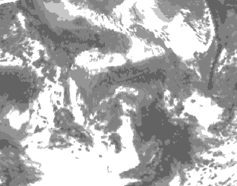 GDPS total cloud 204 hour forecast chart for Canada based on 2026/04/20 0000Z data