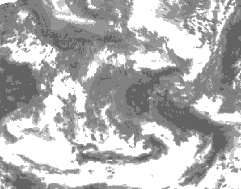GDPS total cloud 228 hour forecast chart for Canada based on 2026/04/20 0000Z data