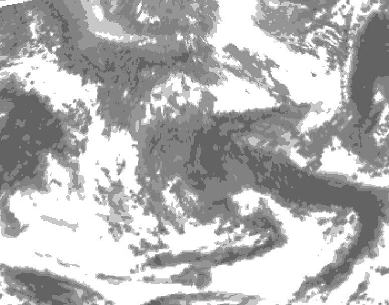 GDPS total cloud 234 hour forecast chart for Canada based on 2026/04/20 0000Z data