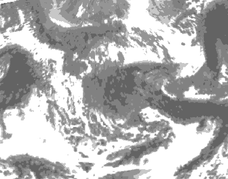 GDPS total cloud 240 hour forecast chart for Canada based on 2026/04/20 0000Z data