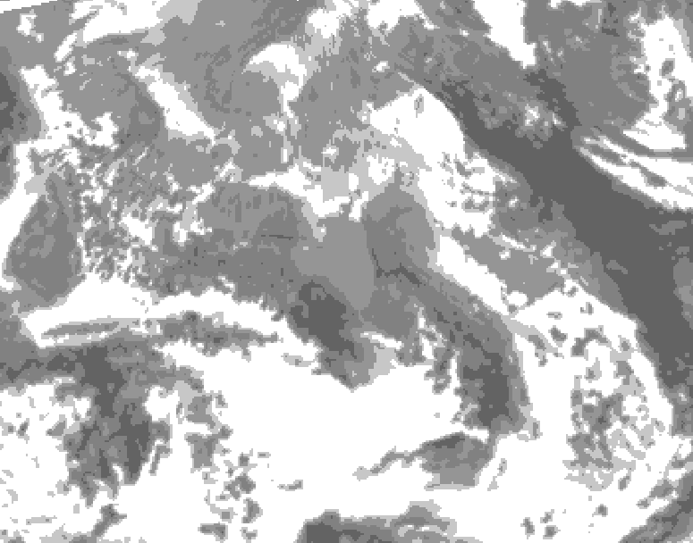 GDPS total cloud 036 hour forecast chart for Canada based on 2026/04/20 1200Z data