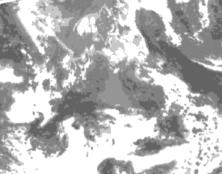 GDPS total cloud 054 hour forecast chart for Canada based on 2026/04/20 1200Z data