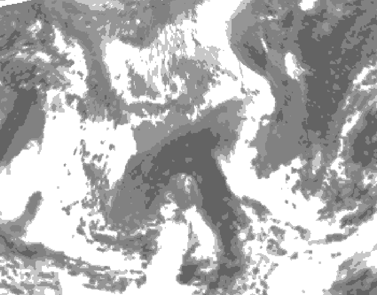 GDPS total cloud 108 hour forecast chart for Canada based on 2026/04/20 1200Z data
