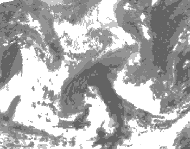 GDPS total cloud 114 hour forecast chart for Canada based on 2026/04/20 1200Z data