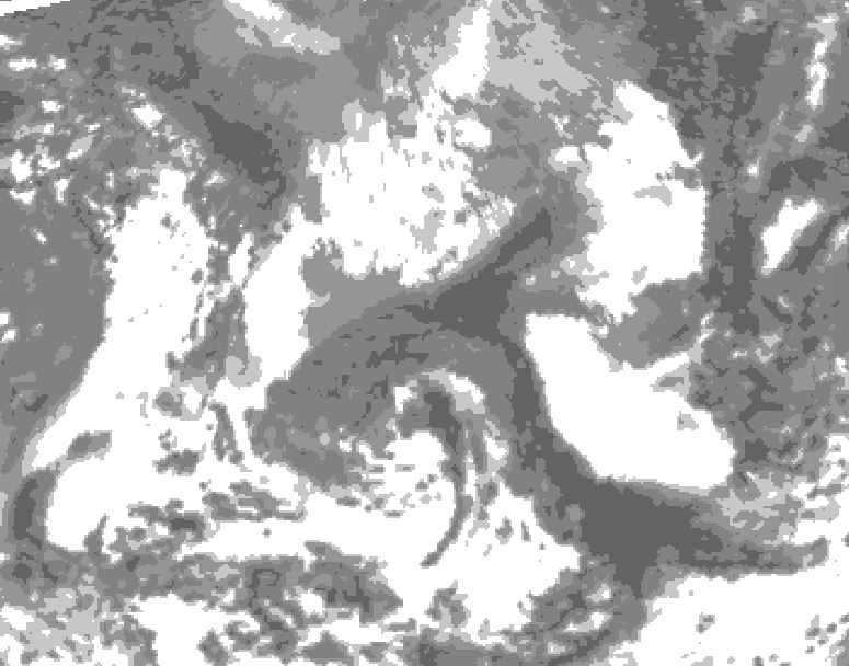 GDPS total cloud 138 hour forecast chart for Canada based on 2026/04/20 1200Z data