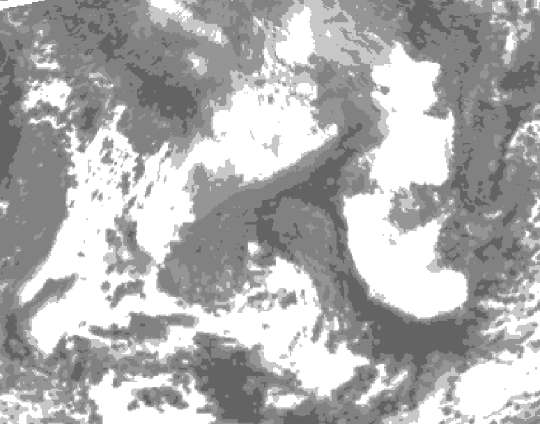 GDPS total cloud 144 hour forecast chart for Canada based on 2026/04/20 1200Z data