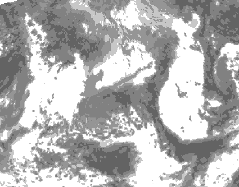 GDPS total cloud 156 hour forecast chart for Canada based on 2026/04/20 1200Z data