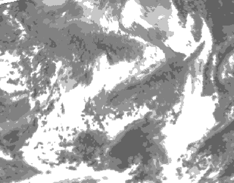 GDPS total cloud 186 hour forecast chart for Canada based on 2026/04/20 1200Z data