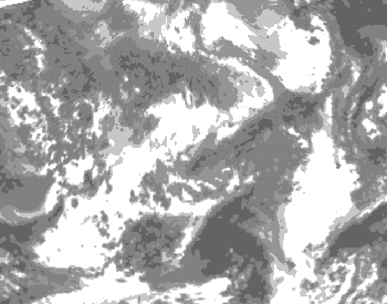 GDPS total cloud 192 hour forecast chart for Canada based on 2026/04/20 1200Z data