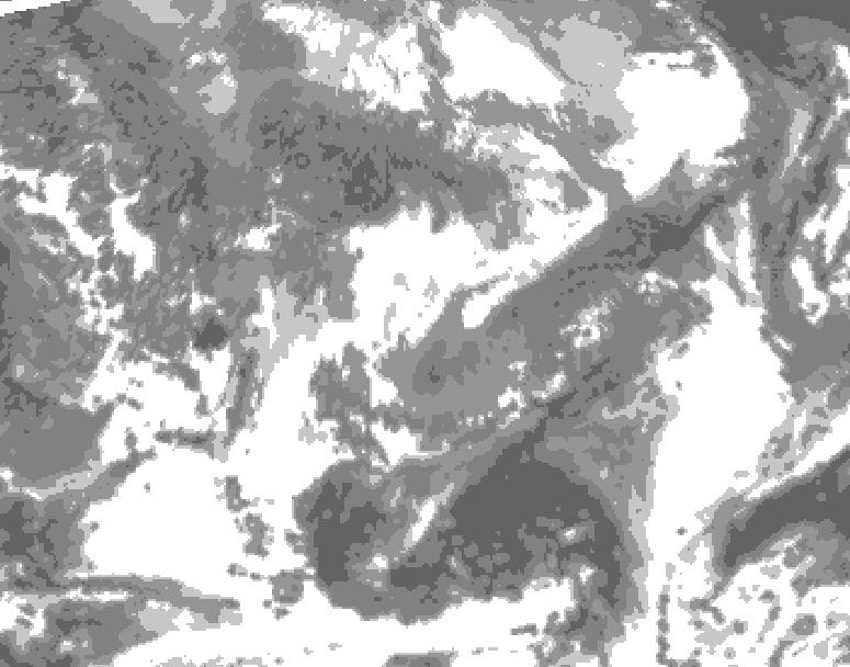 GDPS total cloud 198 hour forecast chart for Canada based on 2026/04/20 1200Z data