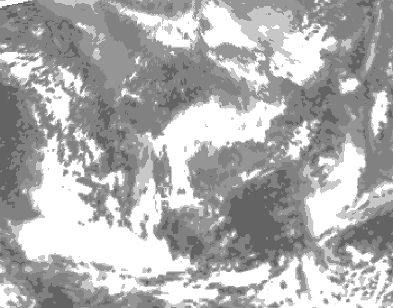 GDPS total cloud 210 hour forecast chart for Canada based on 2026/04/20 1200Z data