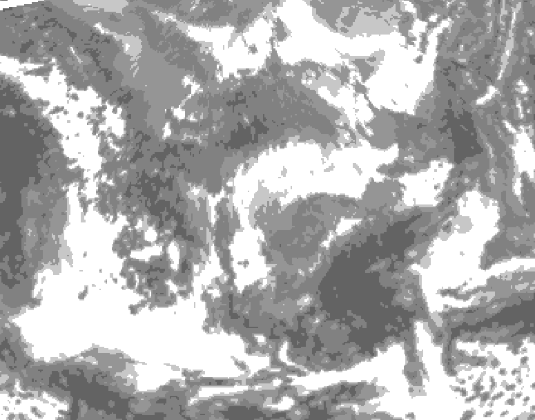 GDPS total cloud 216 hour forecast chart for Canada based on 2026/04/20 1200Z data