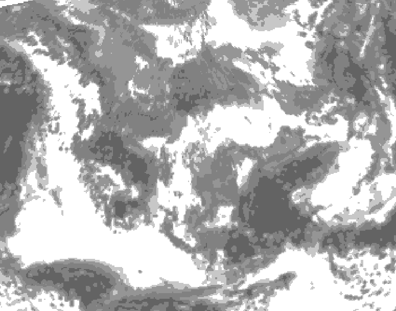 GDPS total cloud 222 hour forecast chart for Canada based on 2026/04/20 1200Z data