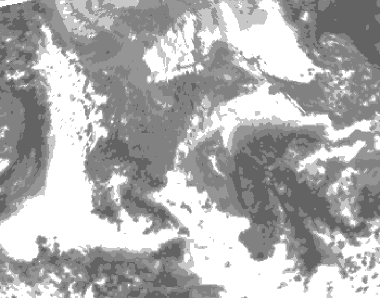 GDPS total cloud 240 hour forecast chart for Canada based on 2026/04/20 1200Z data