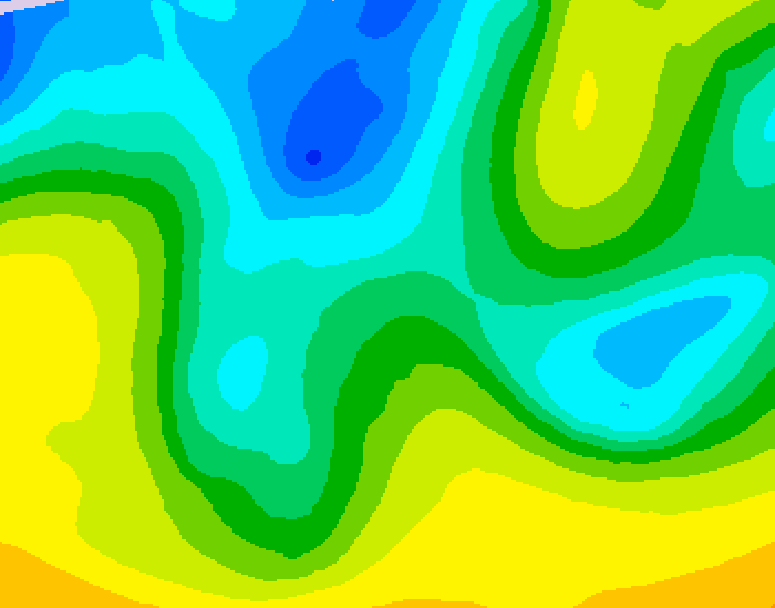 GDPS 500 millibar geopotential height 066 hour forecast chart for Canada based on 2026/04/21 0000Z data