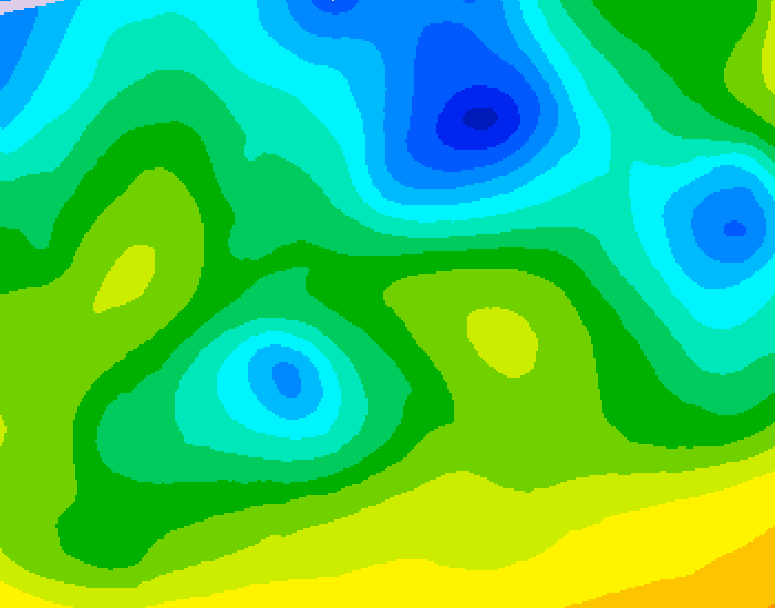 GDPS 500 millibar geopotential height 120 hour forecast chart for Canada based on 2026/04/21 0000Z data