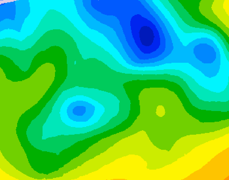 GDPS 500 millibar geopotential height 132 hour forecast chart for Canada based on 2026/04/21 0000Z data