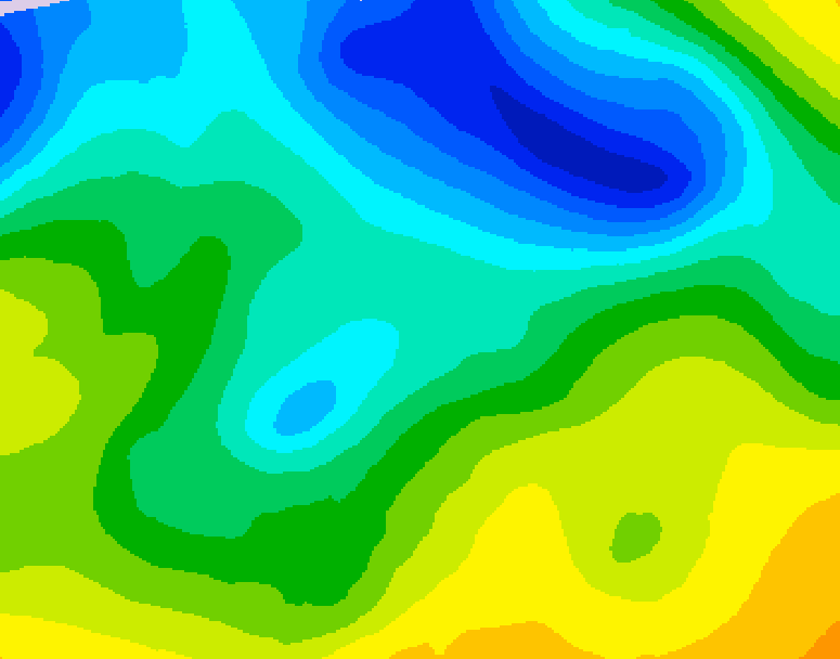 GDPS 500 millibar geopotential height 150 hour forecast chart for Canada based on 2026/04/21 0000Z data