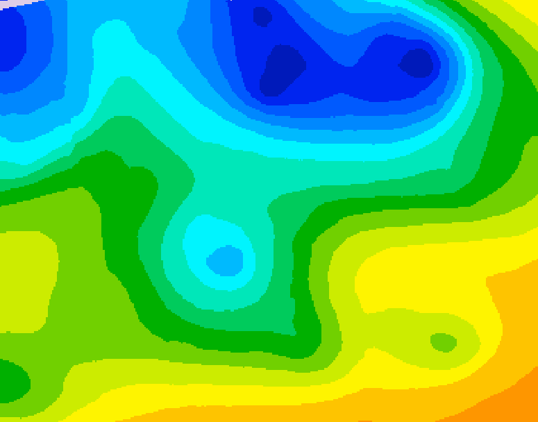 GDPS 500 millibar geopotential height 180 hour forecast chart for Canada based on 2026/04/21 0000Z data