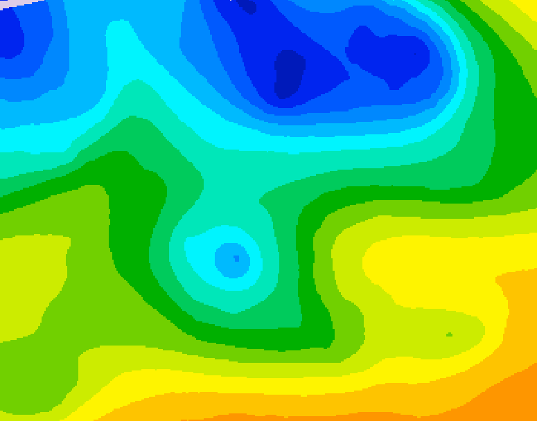 GDPS 500 millibar geopotential height 186 hour forecast chart for Canada based on 2026/04/21 0000Z data